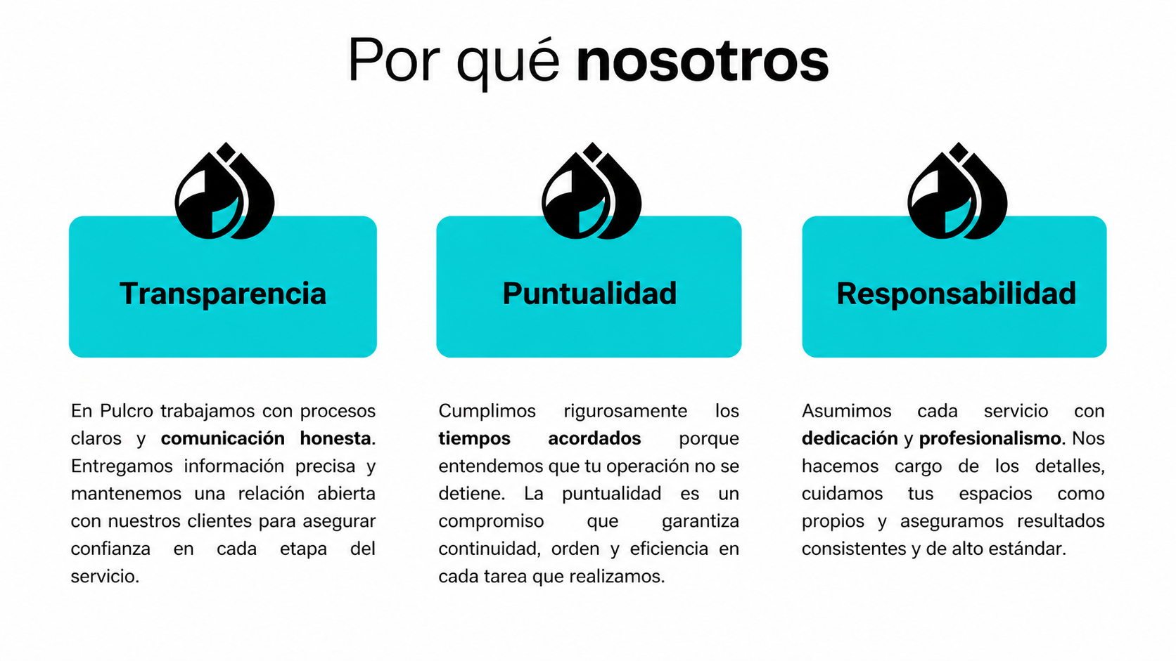 Por qué elegir Pulcro: transparencia, puntualidad y responsabilidad en limpieza integral