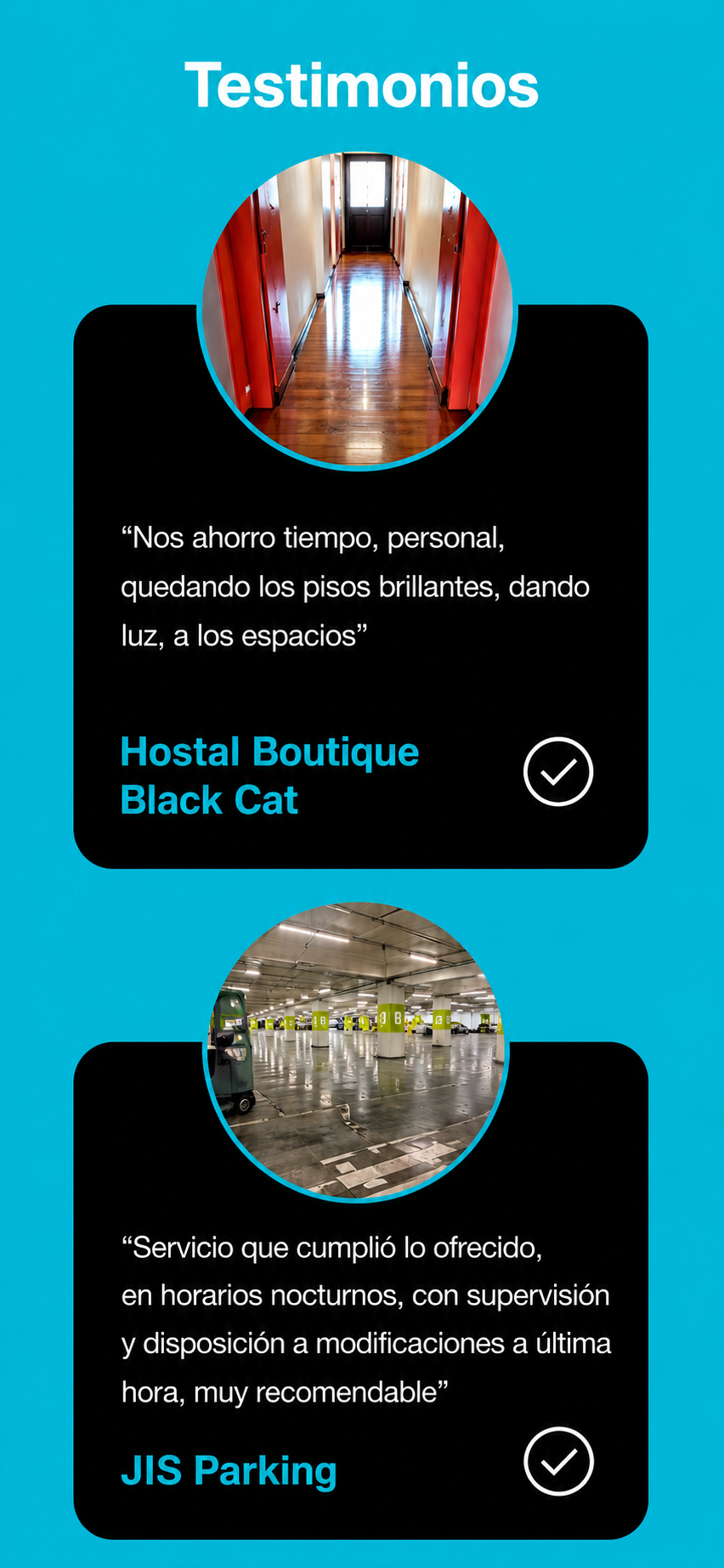 Testimonios de clientes satisfechos con servicios de limpieza Pulcro